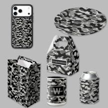 Black And White Camouflage 