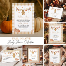 Fall in Love Pumpkin Baby Clothes Baby Shower
