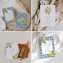 Mediterranean Lemon Wedding Collection
