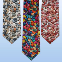 Unique Rock Collector Personalized Neckties