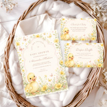 Sweet Duckling Wildflower Baby Shower