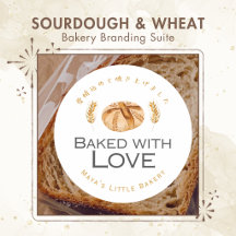 Sourdough Bread & Wheat Home Bakery Branding Suite