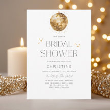 Gold Disco Ball Bridal Shower