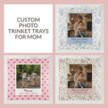 Custom Photo Trinket Trays for Mom