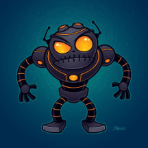 Cartoon Robot Apparel
