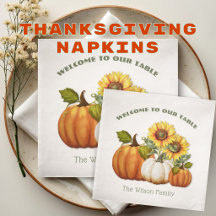 Thanksgiving Napkins