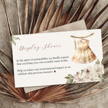 Boho Chic Display Shower Enclosure Card