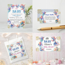 oh baby under the sea fishes baby shower