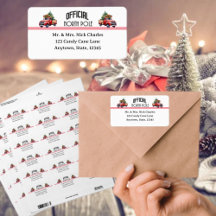 Christmas Return Address Labels