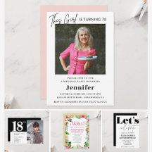 Milestone Birthday Invitations