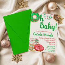 Christmas Donut Sprinkles Baby Shower Collection