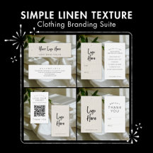 Simple Linen Texuture Clothing Branding Suite