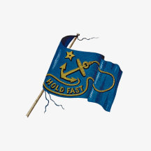 Nautical Vintage Flag Hold Fast 