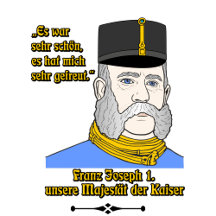 Vintage Österreich Kaiser Franz Josef Zitat