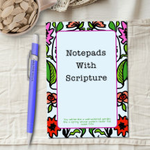 Notepads with Scripture