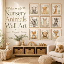Nursery Animals Wall Art