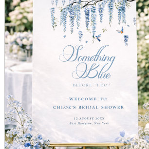 Something Blue Wildflower Boeket Bruidsfeest  Servet