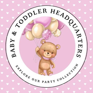 Teddy Bear, PINK Balloons Baby shower Invitation Aankondiging
