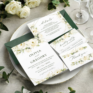 Poster de Mariage fleuri Rose élégant