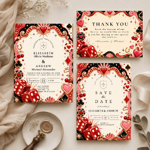 Save The Date Mariage de casino à Las Vegas ludique