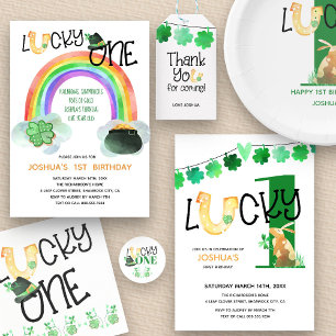Invitation Lucky One Premier Shamrock d'anniversaire