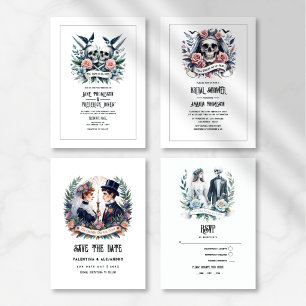 Invitation mariage "Jusqu'à ce que la mort nous sépare"