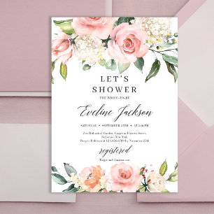 Invitation Bohême rose rose boho mariage
