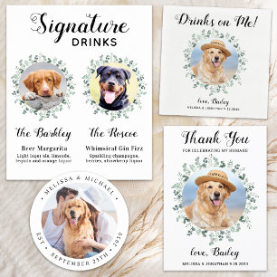 Save The Date Mes Humains Se Marient Eucalyptus Pet Dog S