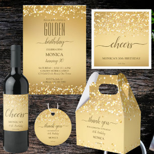 Invitation Fête d'anniversaire des adultes élégant minimalist