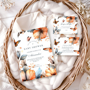 Carte D'accompagnement Tirage au sort Diapper Papillon Fleurir Aquarelle