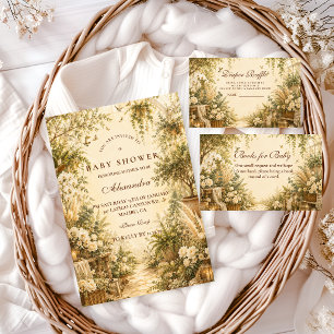 Carte D'accompagnement Tirage au sort de couche botanique boho intemporel