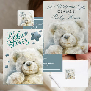 Invitation Baby Shower Ourson Mignon 