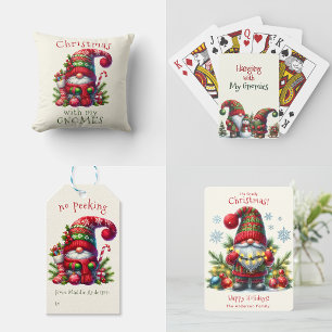 Geen Peeking Holiday Christmas Gnome Stickers