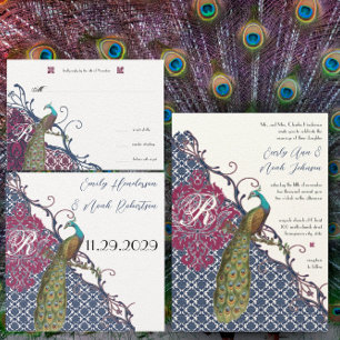 Invitation Inséparables Vintages de Peacock