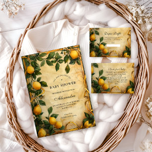 Serviette En Papier Baby Shower au Jardin de Citron Doux