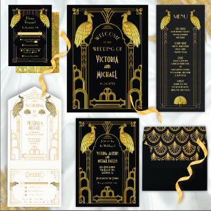 Speakeasy Flapper Party Folie Uitnodiging