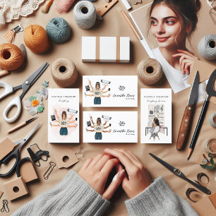 Rédaction Queen Crafter QR Code Carte de visite