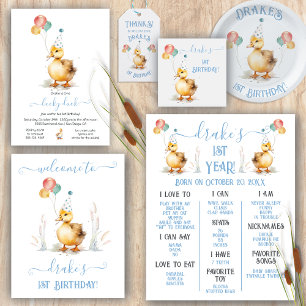 Serviette En Papier Lucky Duck 1ère fête d'anniversaire