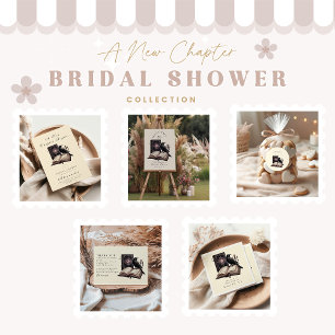 Carte De Remerciements Un nouveau chapitre commence douche de la mariée a