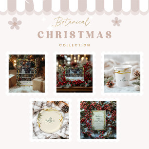 Invitation Gold Ruban Russe fête de Noël