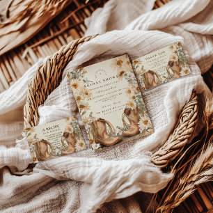 Carte De Remerciements Chaussures de randonnée Fleurs des champs Mariage 