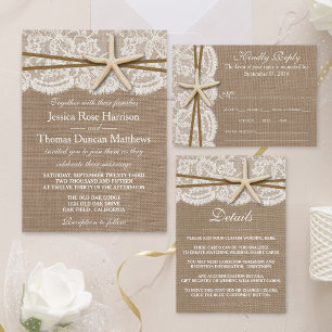 Programme Trois Volets La collection Rustique de Mariages Starfish