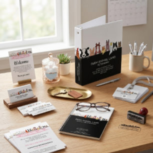 Carte De Visite Animal de ferme vétérinaire