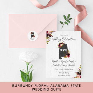 Alabama Etat Russe Faire-part de mariage magnétiqu