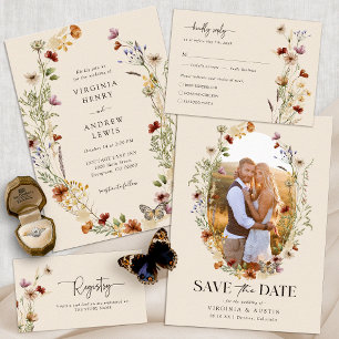 Faire-part de mariage Arche Bohème
