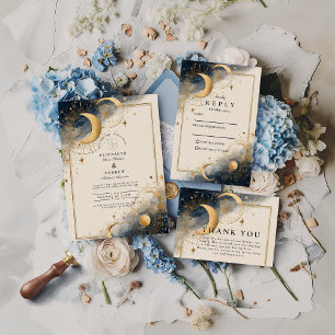 Invitation Mariage d'Astrologie Sombre