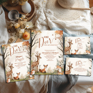 Carte D'accompagnement Woodland Oh Deer Theme Books for Baby