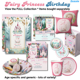 Invitation Fairy Princess 6e anniversaire Fairytale Fairycore