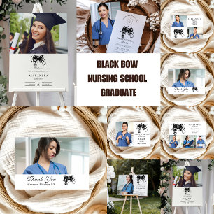 Foto Black Bow Nursing School Afstuderen Aankondiging