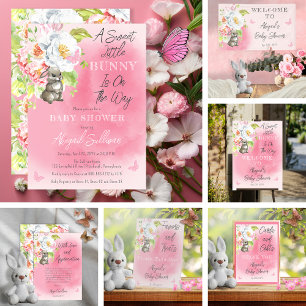 Signe De Table Sweet Little Bunny Baby showers Faveurs et les cur